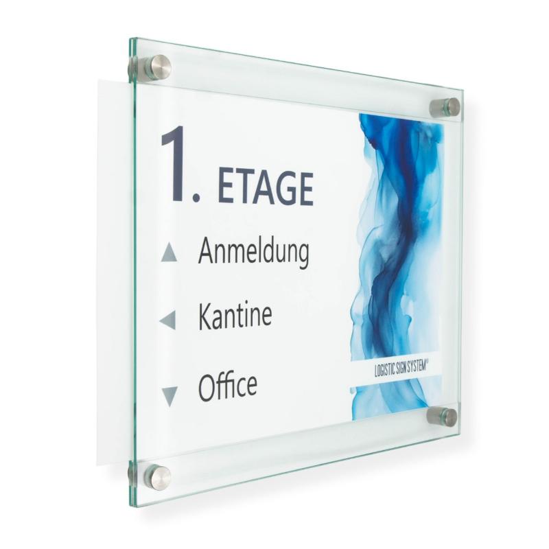 Tuerschild Wechselrahmen für Din A4 que